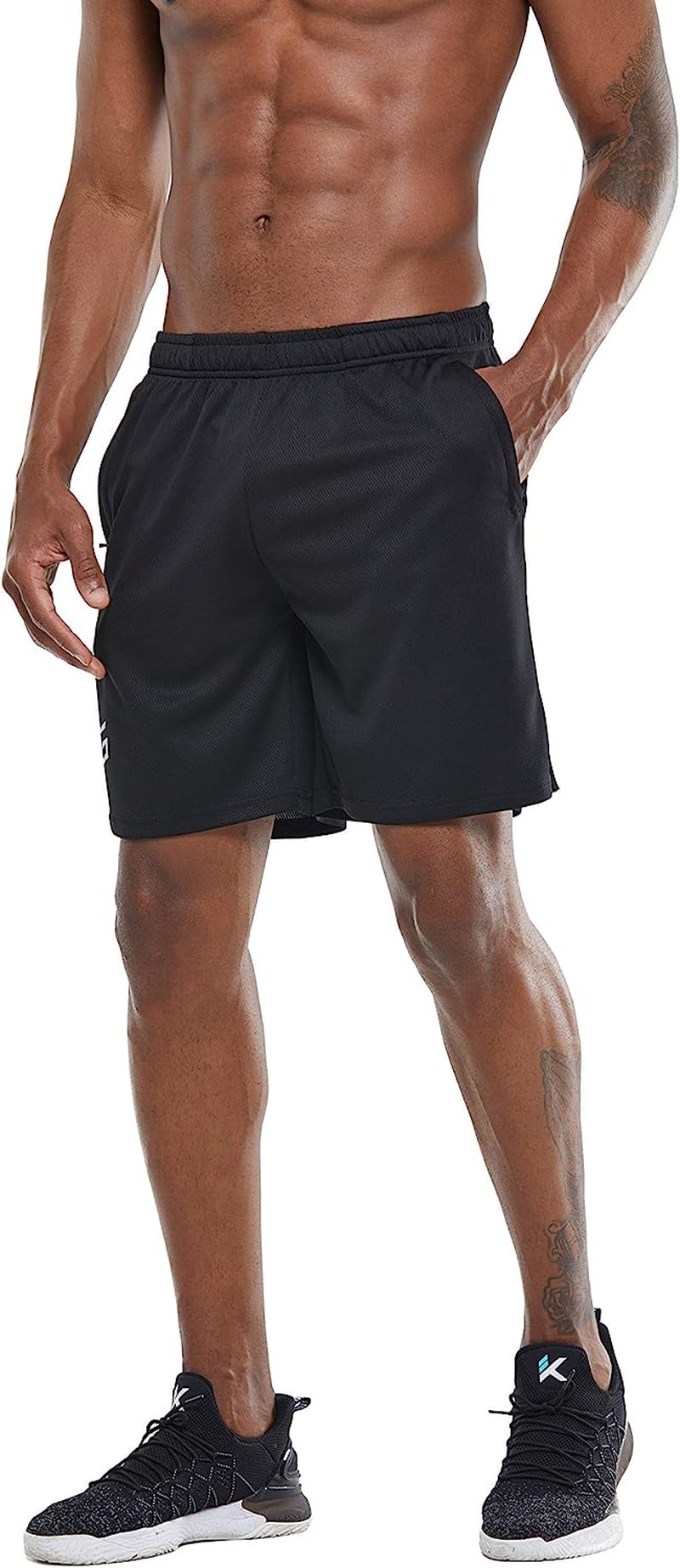 Men'S 5"/ 7"/ 9" Workout Running Shorts Quick Dry Lightweight Gym Shorts with Zip Pockets