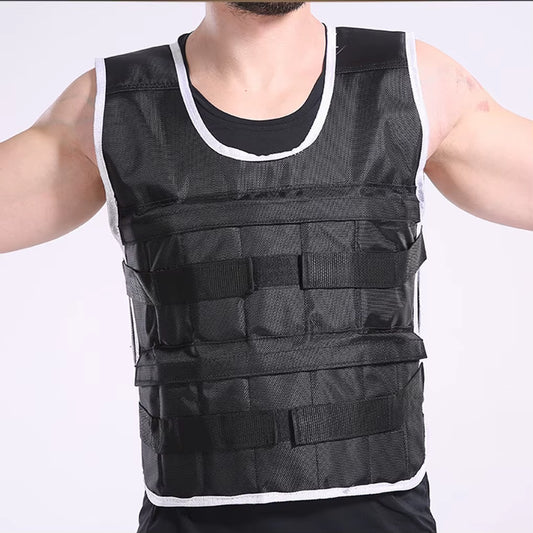 50Kg Fitness Sports Weighted Vest Adjustable Workout Exercise Training Weight Bearing Clothes Strength Physical Training