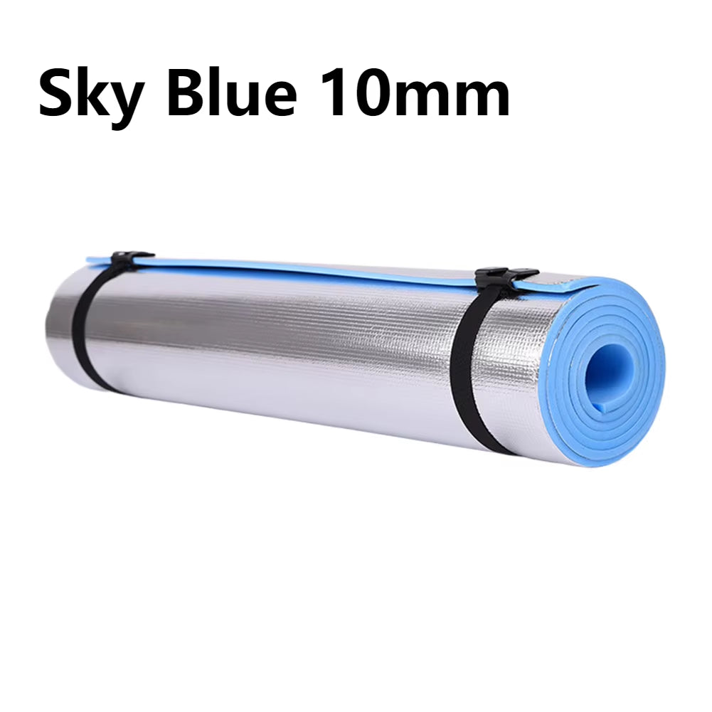 6/10Mm Thick EVA Yoga Mat Waterproof Aluminum Membrane Exercise Mat Multifunction Moisture-Proof Outdoor Camping Picnic Mat Tool