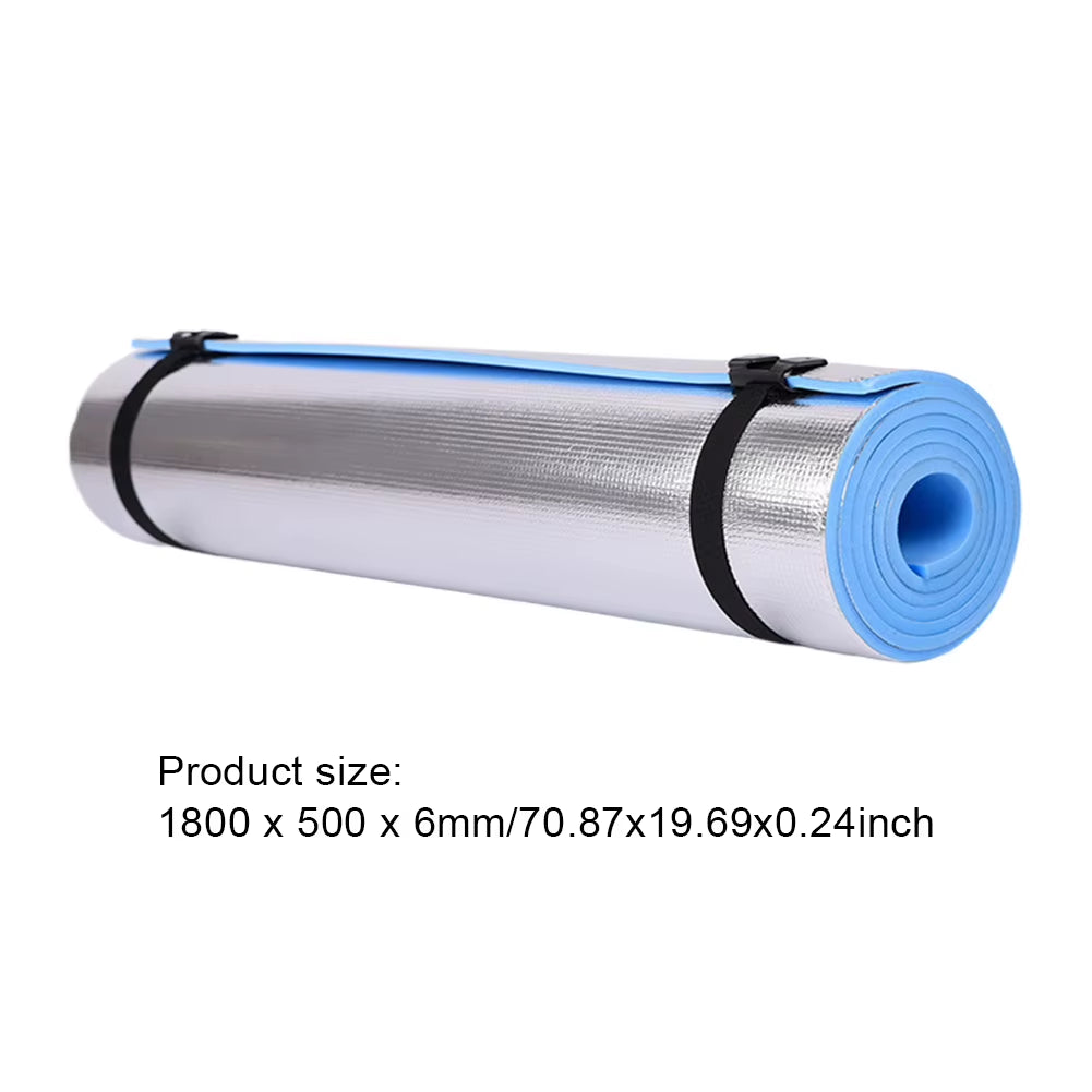 6/10Mm Thick EVA Yoga Mat Waterproof Aluminum Membrane Exercise Mat Multifunction Moisture-Proof Outdoor Camping Picnic Mat Tool