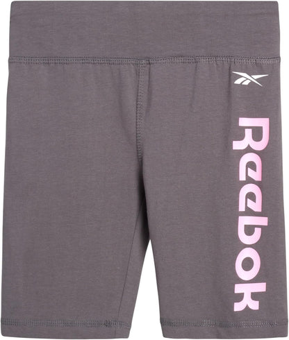 Girls' Active Shorts Set - 2 Piece Fleece Top and Bike Shorts (Size: S-XL)