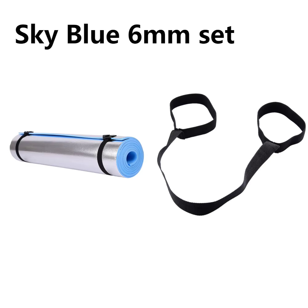 6/10Mm Thick EVA Yoga Mat Waterproof Aluminum Membrane Exercise Mat Multifunction Moisture-Proof Outdoor Camping Picnic Mat Tool