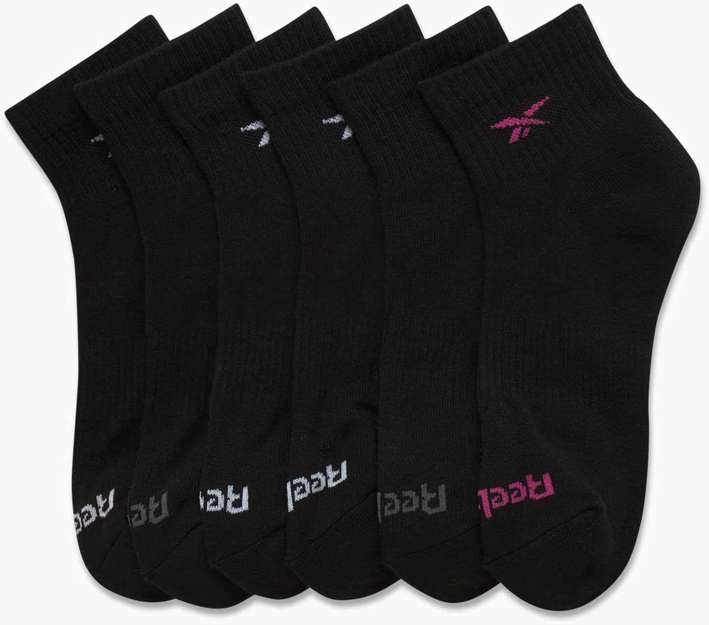 Girls' Quarter Socks - 6 Pack Moisture-Wicking Low Cut Athletic Ankle Socks for Girls (Sizes: S-L)